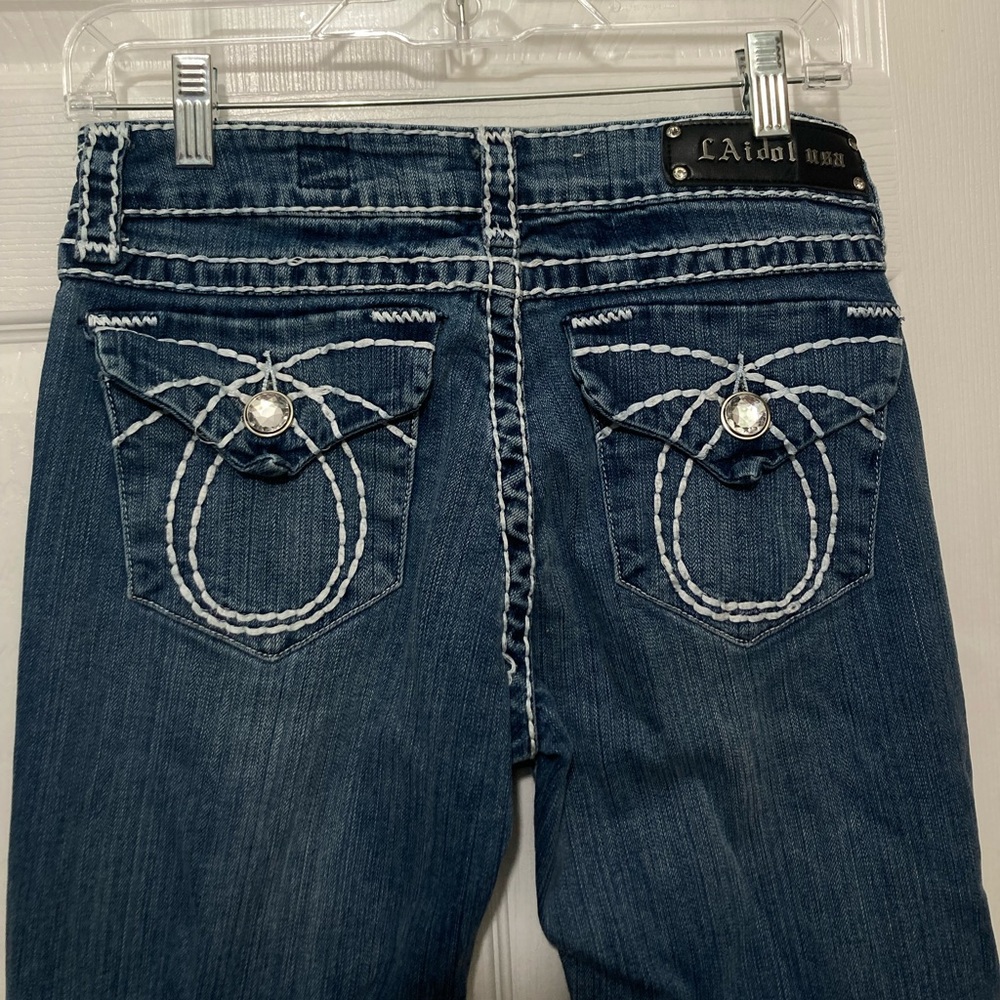 LA Idol Y2K boot cut jeans